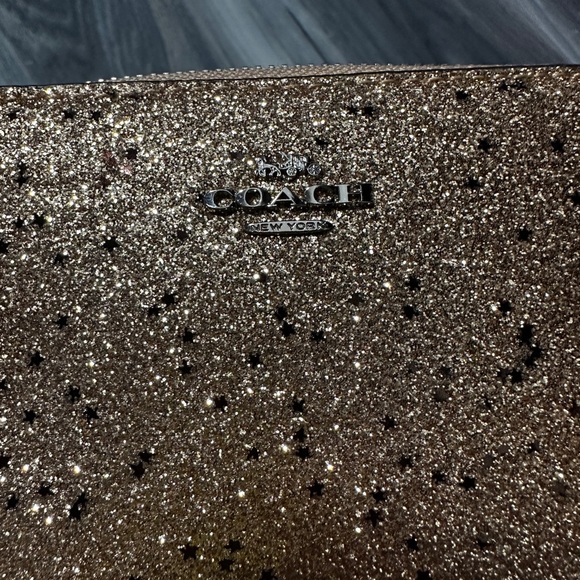 Coach Gold Glitter & Stars Wallet - Picture 5 of 6